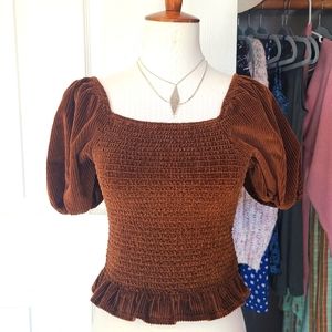 AE Corduroy Crop Top